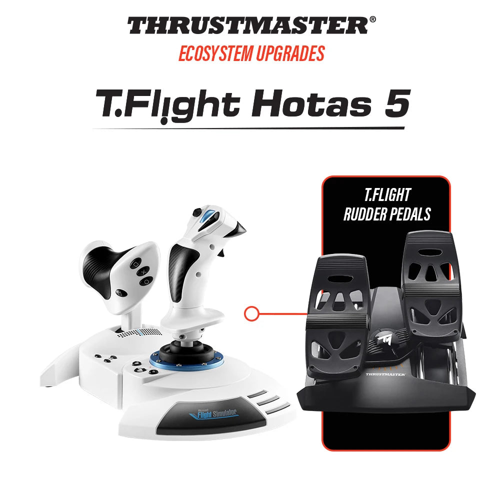 Thrustmaster T.Flight Hotas 5 compatibel met apart verkrijgbare TFRP roerpedalen