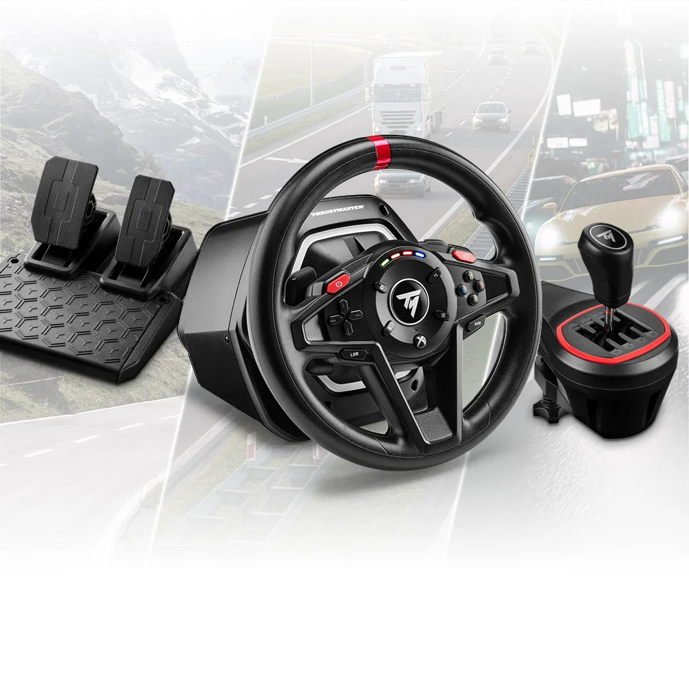 Thrustmaster T128 Shifter Pack met racestuur, T2PM pedalen en TH8S shifter