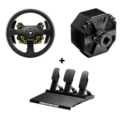 Thrustmaster T598 Direct Drive bundel met Evo Racing 32R Leather stuur en Thrustmaster Raceline Pedals III