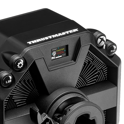 Display en bediening van de Thrustmaster T598-X direct drive basis