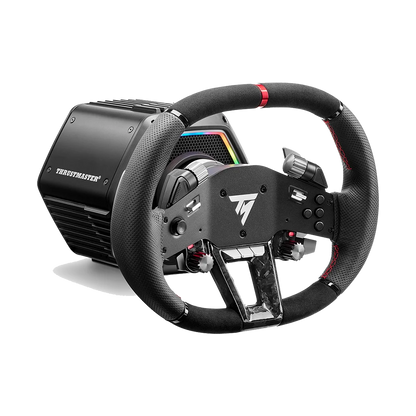 Thrustmaster T818 Black Edition Direct Drive wheelbase met hypercar stuur gemonteerd
