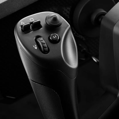 Linkerhandgreep van de Thrustmaster TCA Sky Yoke-P met hat-switch en actieknoppen