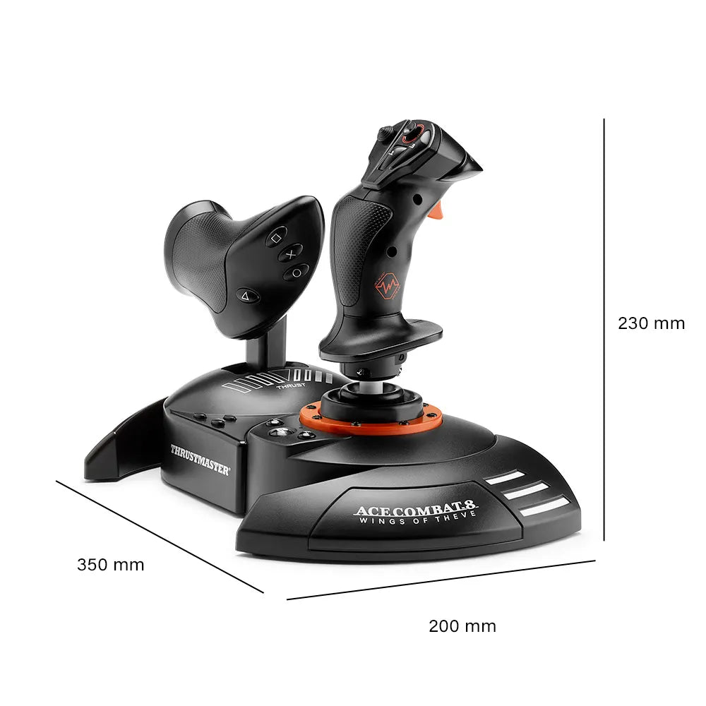 Afmetingen van de Thrustmaster T.Flight HOTAS Neo: 350 x 200 x 230 mm