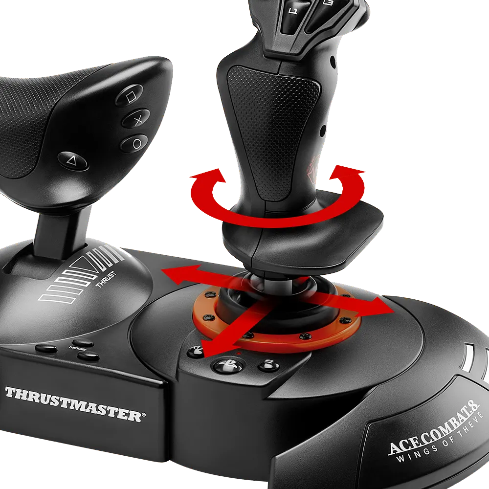 Thrustmaster HOTAS Neo flight joystick met draaibare Z-as en bewegingsrichtingen
