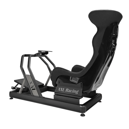 XXL Racing Champion V2.5 PRO Grey Edition sim racing cockpit achteraanzicht