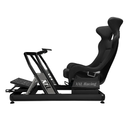 XXL Racing Champion V2.5 PRO Grey Edition sim racing cockpit zijaanzicht